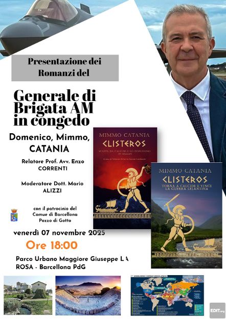 Locandina presentazione 7 novembre 25 Barcellona.jpg GEN. Mimmo Catania