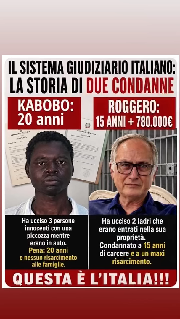 DUE DIVERSE GIUSTIZIE!